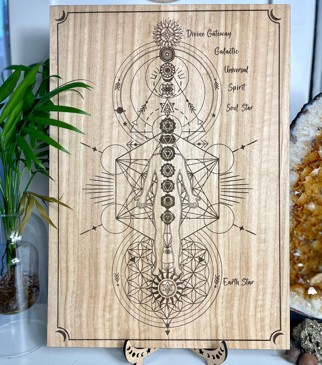 13 Chakra Symbols system | Non Binary | Distant Healing Reiki board | sacred alter | Universal Energy healers | locally made 30+40cm 15.7"