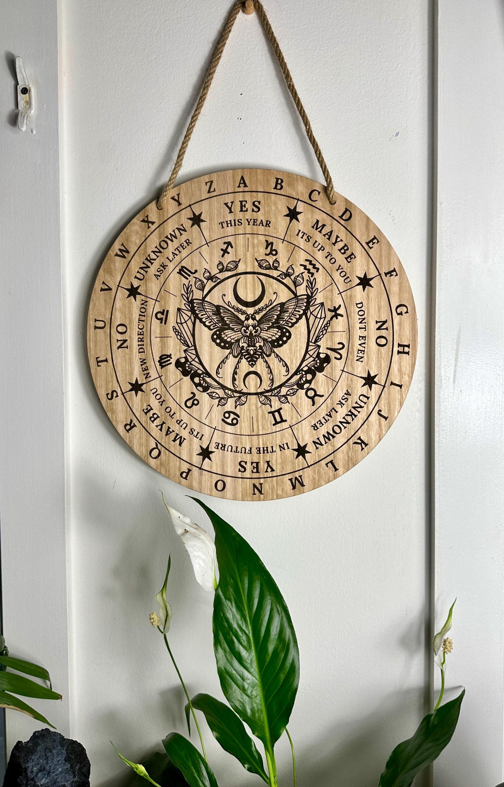 Moth and Crystals pendulum grid 30cm/ 11.8inch - Locally made | 30+40cm 15.7" available