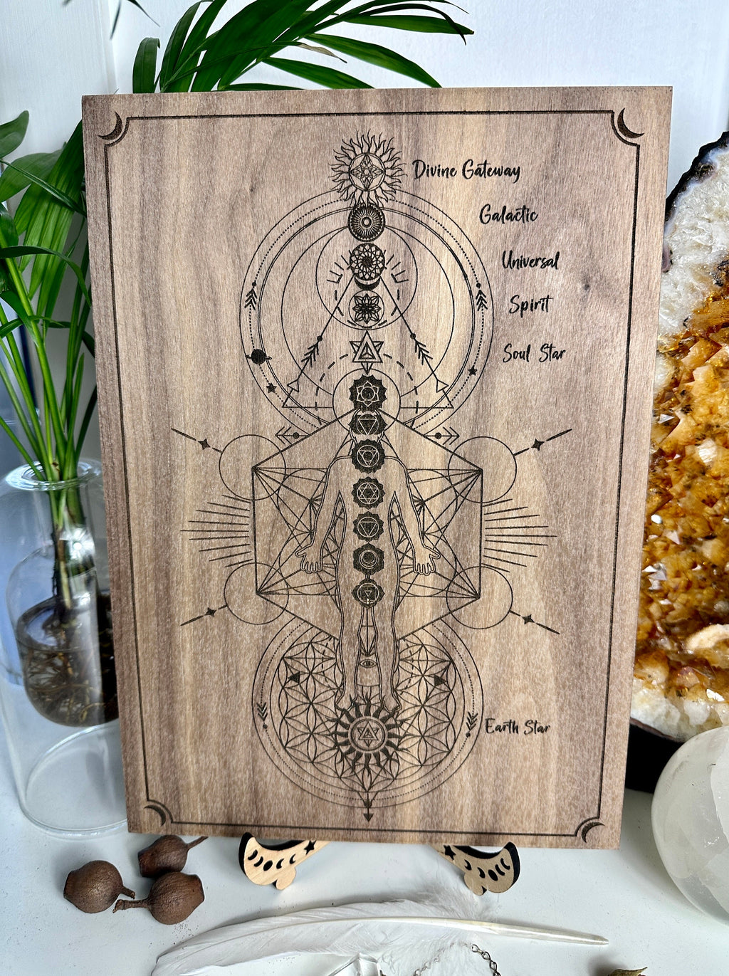 13 Chakra Symbols system | Non Binary | Distant Healing Reiki board | sacred alter | Universal Energy healers | locally made 30+40cm 15.7"
