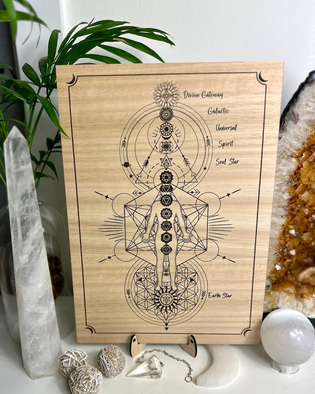 13 Chakra Symbols system | Non Binary | Distant Healing Reiki board | sacred alter | Universal Energy healers | locally made 30+40cm 15.7"