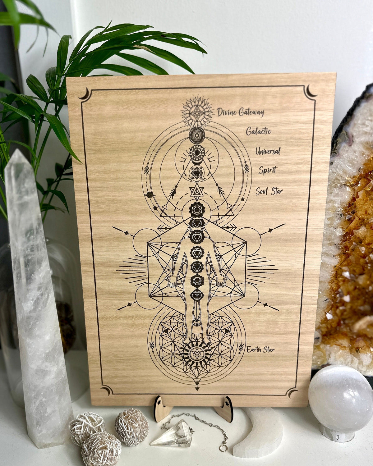 13 Chakra Symbols system | Non Binary | Distant Healing Reiki board | sacred alter | Universal Energy healers | locally made 30+40cm 15.7"