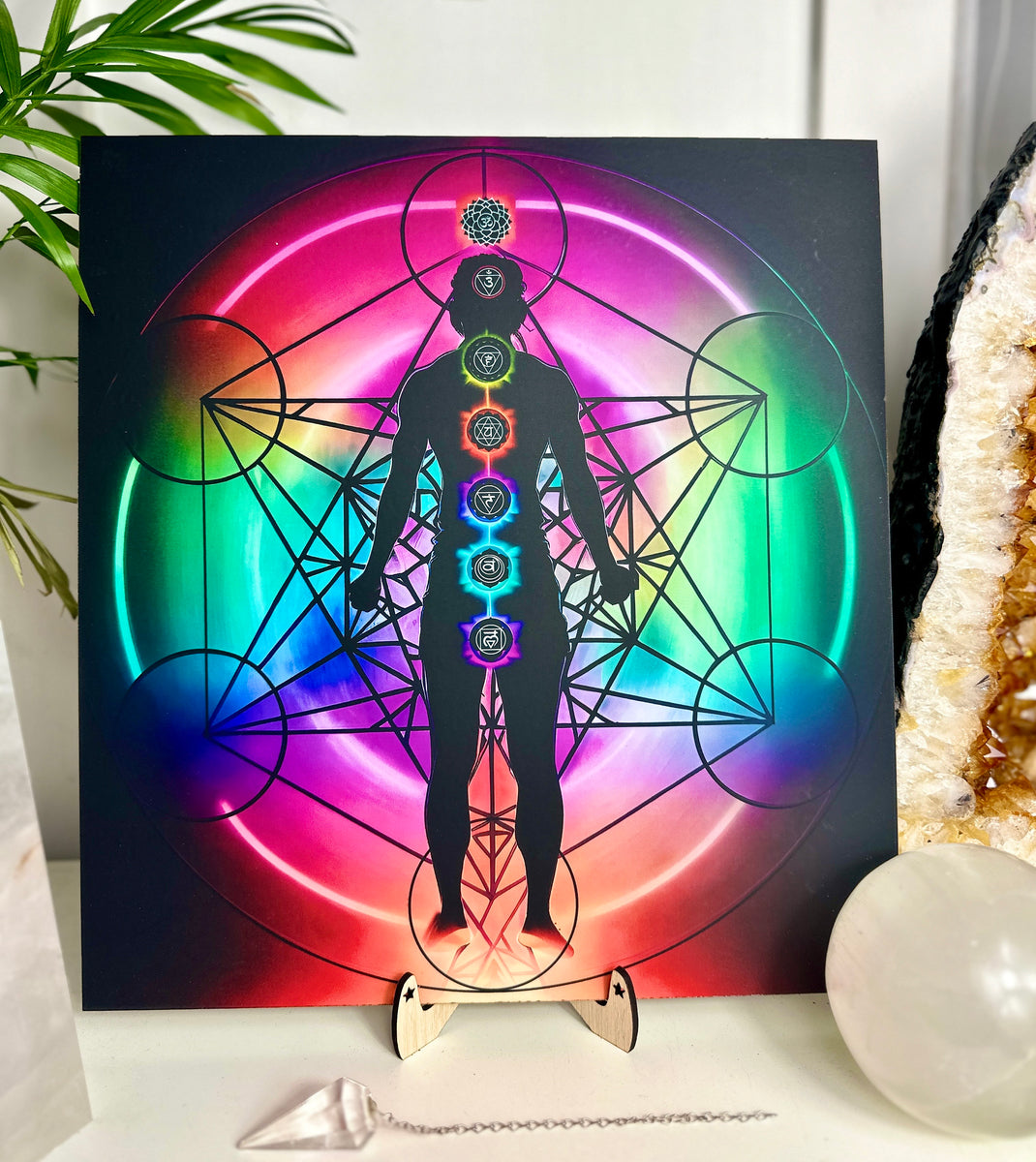 Neon Metatrons Cube | Distant Healing board | proxy with chakra energy ...