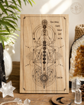 13 Chakra Symbols system | Non Binary | Distant Healing Reiki board | sacred alter | Universal Energy healers | locally made 30+40cm 15.7"