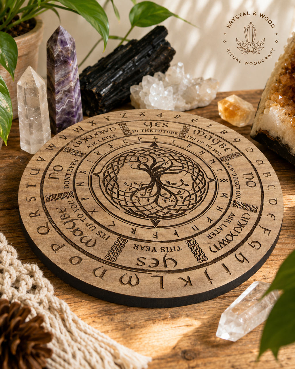 Tree of life | pendulum spirit grid board - Locally made | 30+40cm 15.7" available