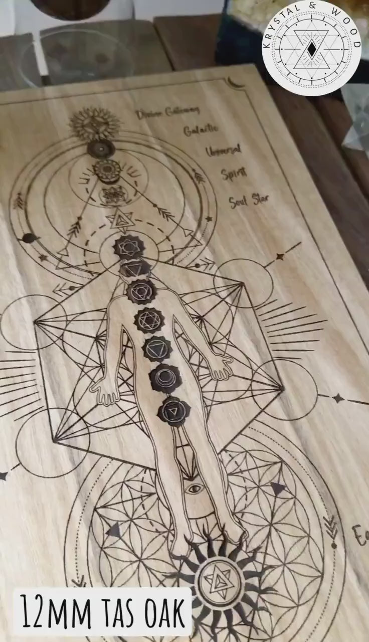 13 Chakra Symbols system | Non Binary | Distant Healing Reiki board | sacred alter | Universal Energy healers | locally made 30+40cm 15.7"
