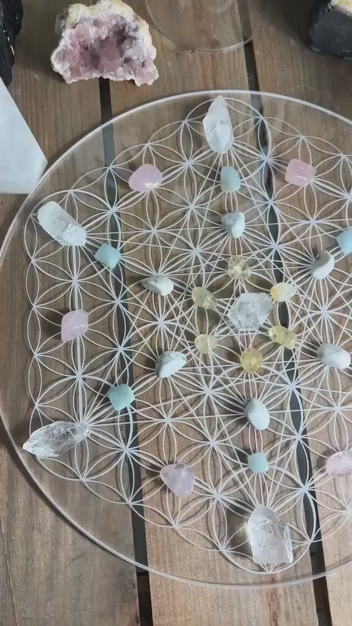 Flower of Life and Metatron Cube variation | 2 high vibrational patterns | sacred Geometry Pattern | 30+40cm 15.7" available